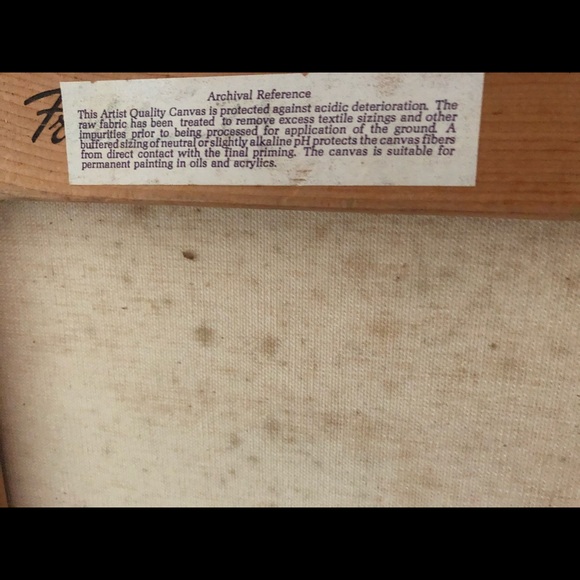 Vintage 1985 Original Oil/Acrylic Canvas Signed autographed Nature River - Picture 16 of 16